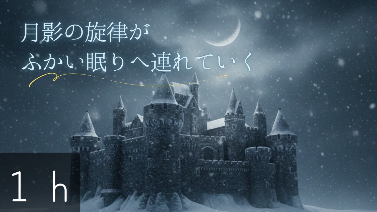 【睡眠用】月影の旋律が眠りへ導く | 落ち着いた雰囲気 | 月夜に合うBGM | Drifting into Deep Sleep