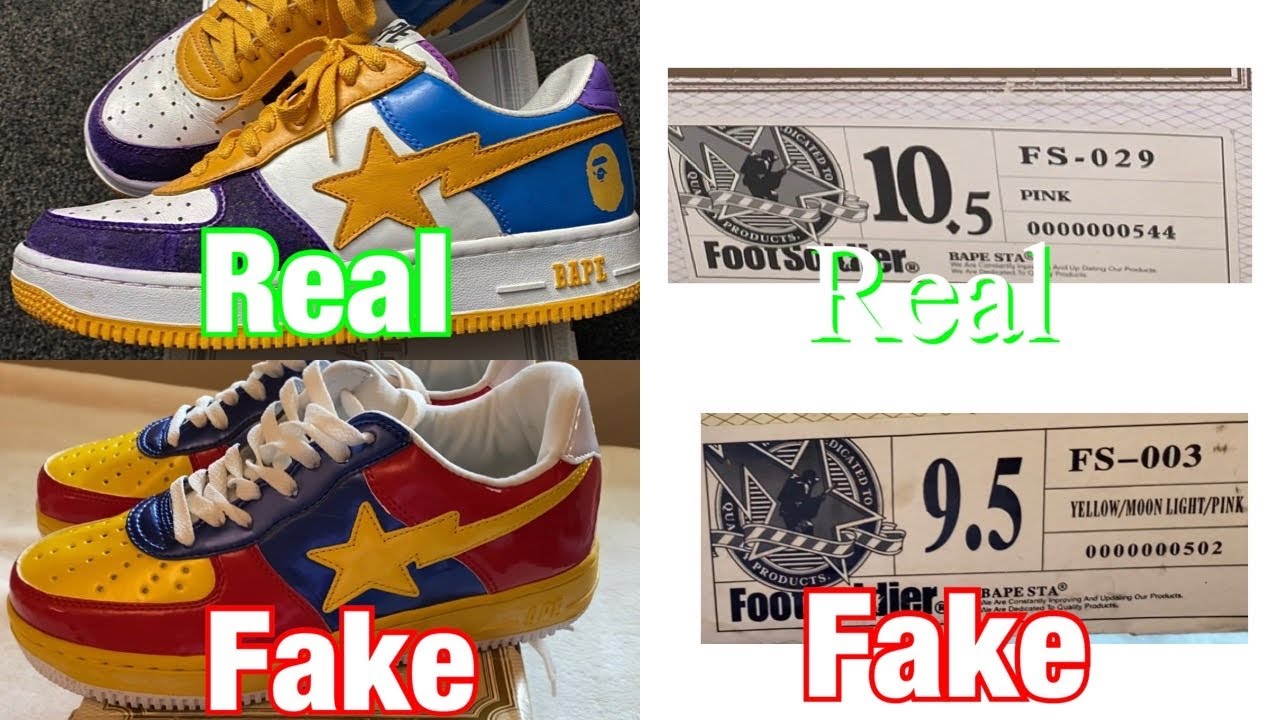 How to legit check any BAPE Bapesta Real Vs Fake