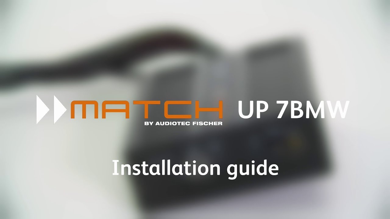 Sound Upgrade BMW HiFi Sound System (Option 676) - MATCH UP 7BMW for BMW E & F models