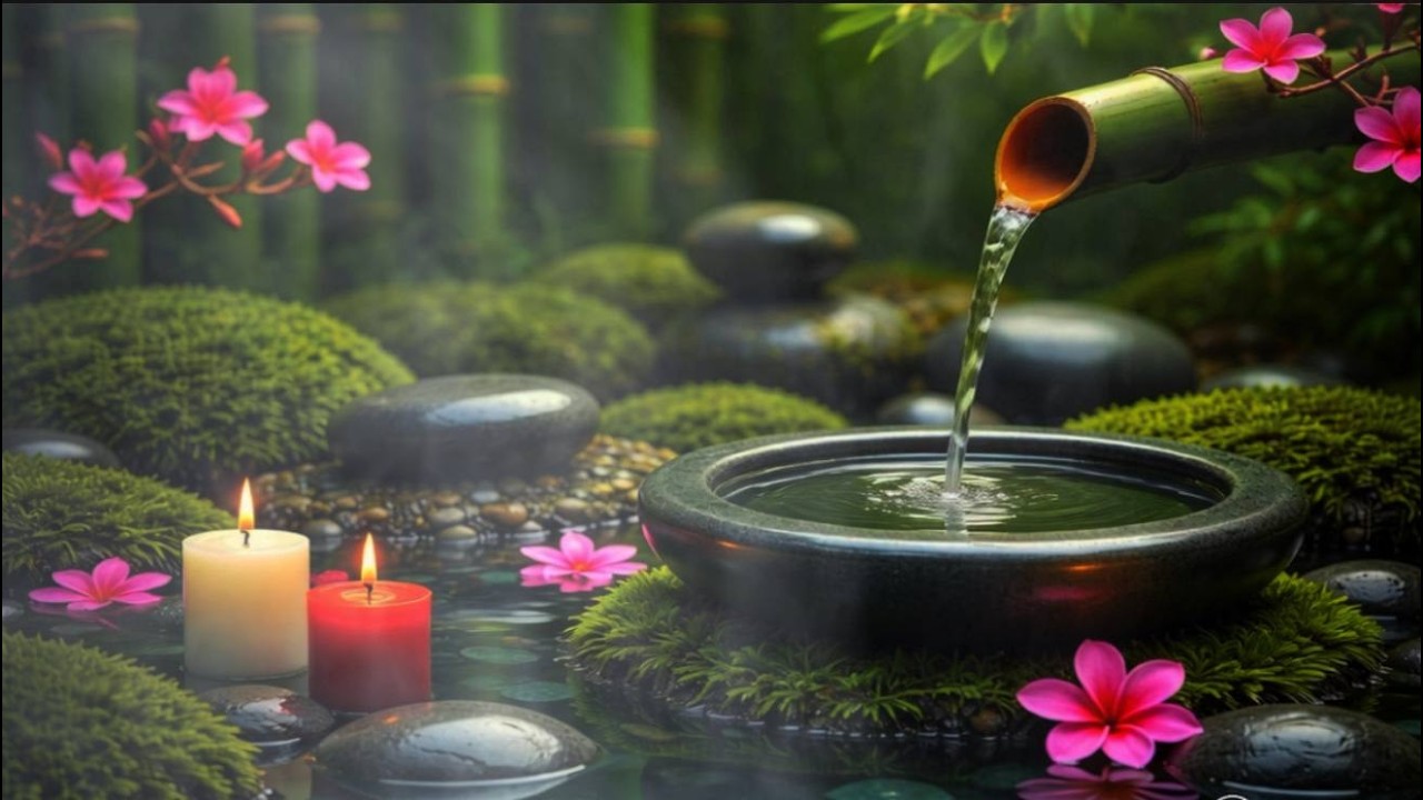 Soothing Music for Stress Relief | Bamboo Water Nature Sounds