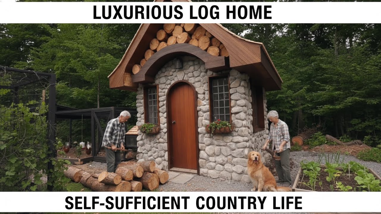 🏡 Country Living MASTERS: Building a Log Dream Home + Complete Self-Sufficient Farm!