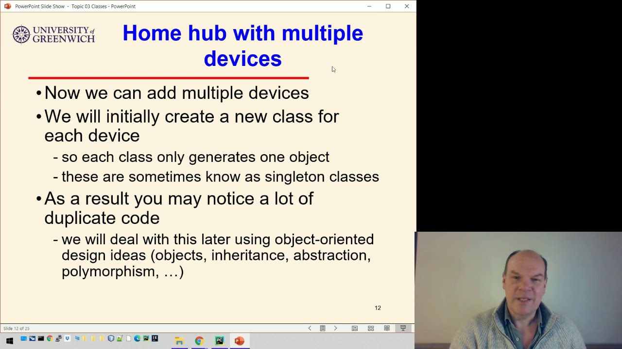 OO Python 03-3: Classes - Home hub - multiple classes