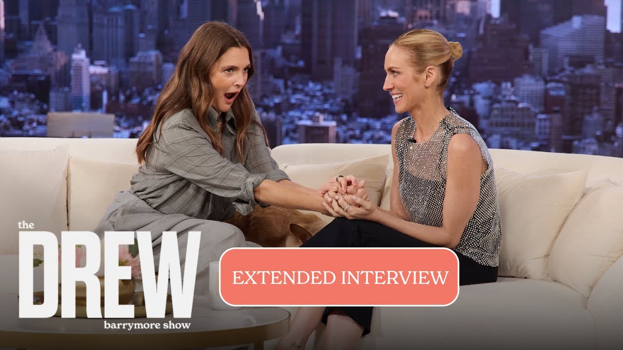 Brittany Snow Surprises Drew Barrymore w. Message from 'Hunting Wives' Costar! | EXTENDED INTERVIEW