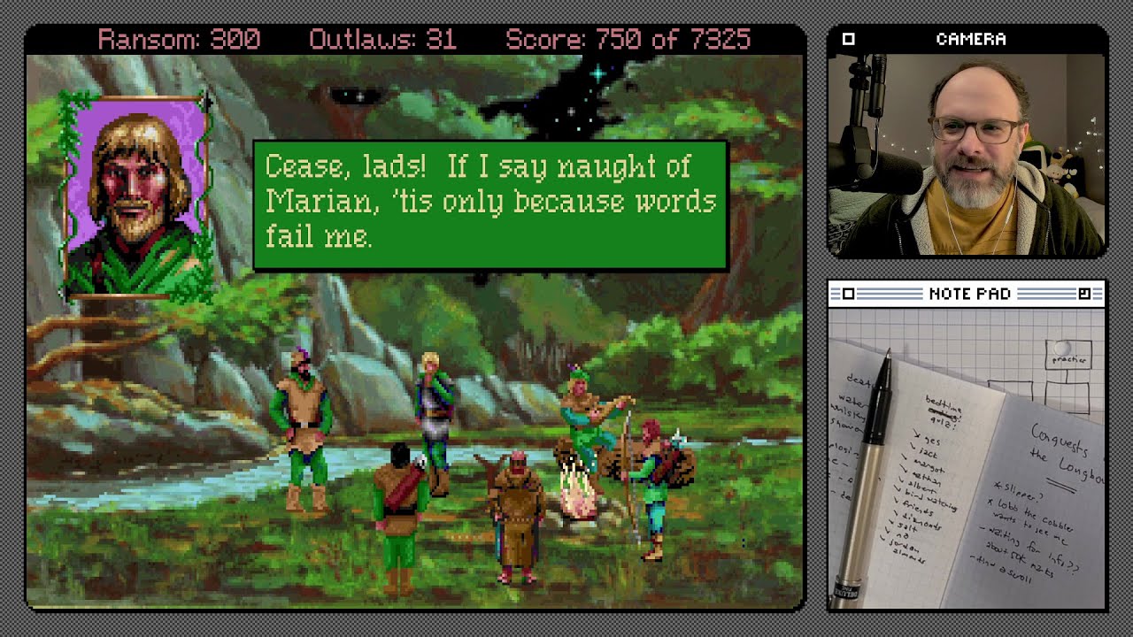 Conquests of the Longbow – Part 2 – DOS point-and-click adventure from Christy Marx