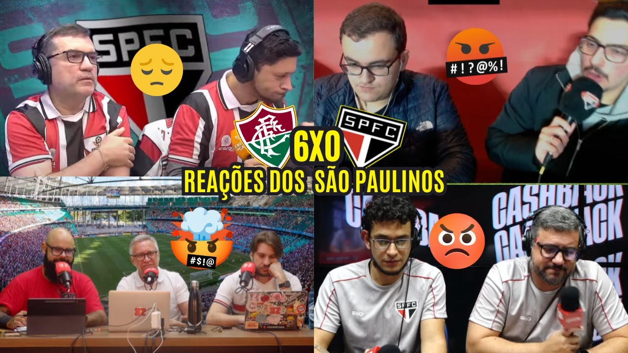 REAÇÕES DOS SÃO PAULINOS REVOLTADOS COM GOLEADA DE 6 A 0 PRO FLUMINENSE - BRASILEIRÃO 2025