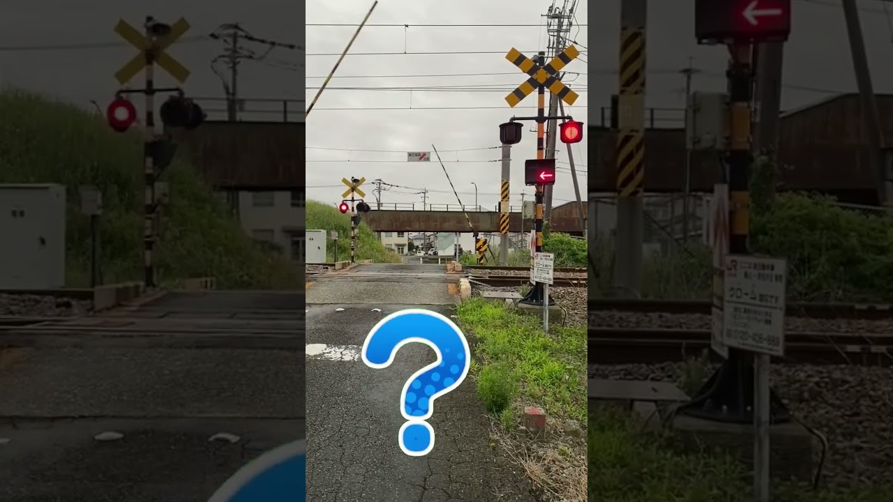 【ふみきり】開いたのに0 1秒で鳴り出す踏切＃shorts