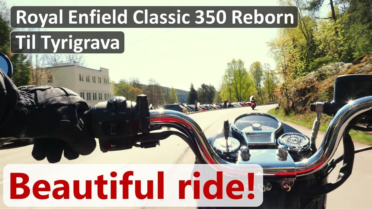 Riding my Royal Enfield Classic 350 Reborn to the legendary Tyrigrava Inn (Oslo, Norway)