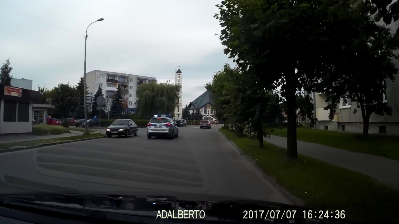 passat i policja na sygnale