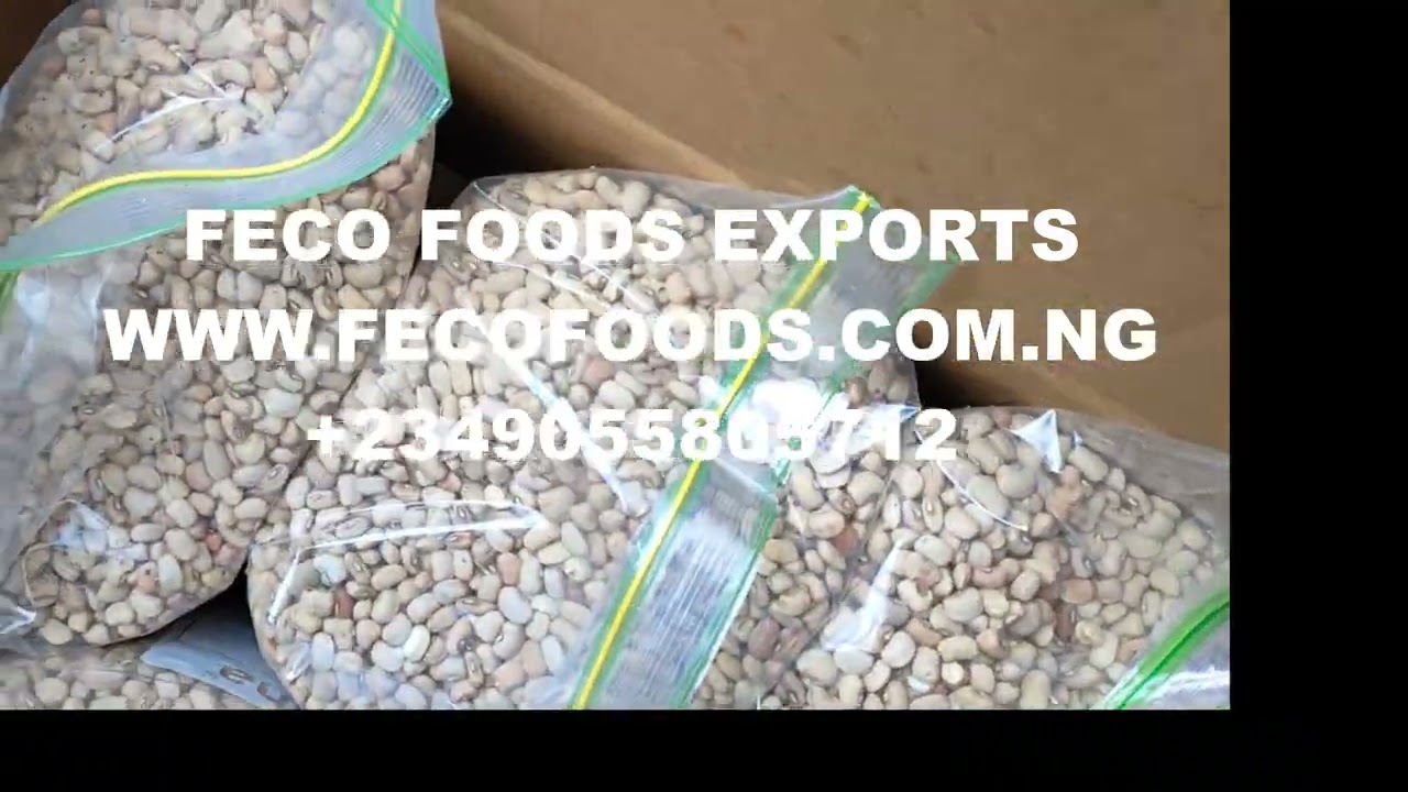 Treated Nigerian Beans ready for export