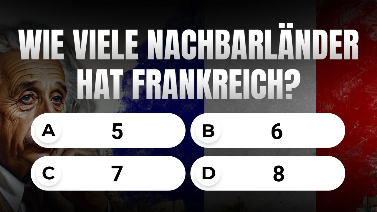 FRANKREICH QUIZ - Wie gut kennst du unser Nachbarland? (20 Fragen)