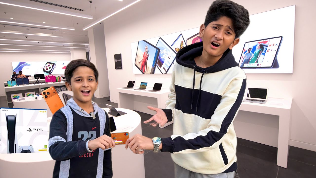 I Gave my Credit Card to my Lil Brother for 24 Hours!