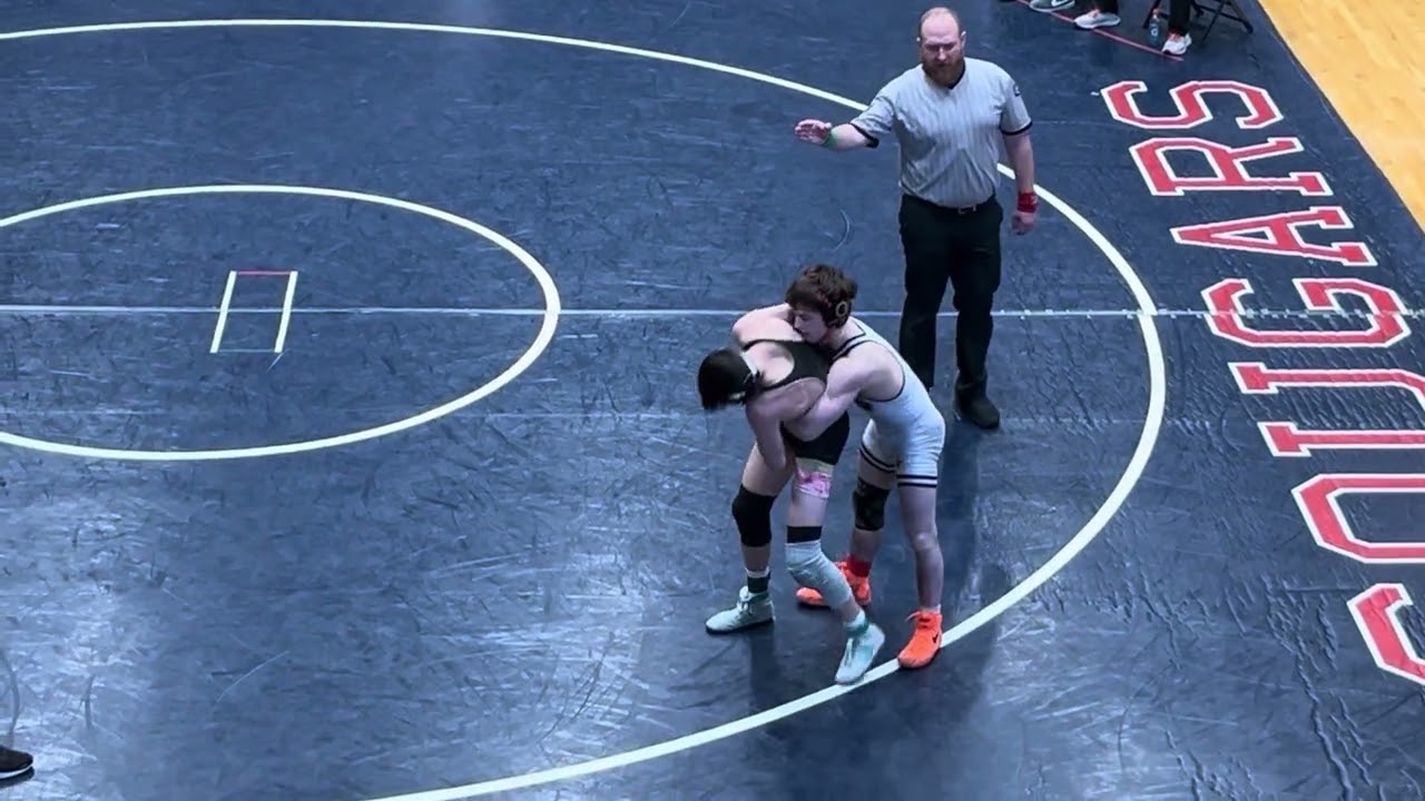 120 pounds match for the first place sectional cougars high school