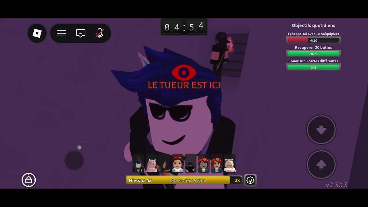 J’ai joué à fuis le tueur ( ça fait longtemps que j’ai pas joué )