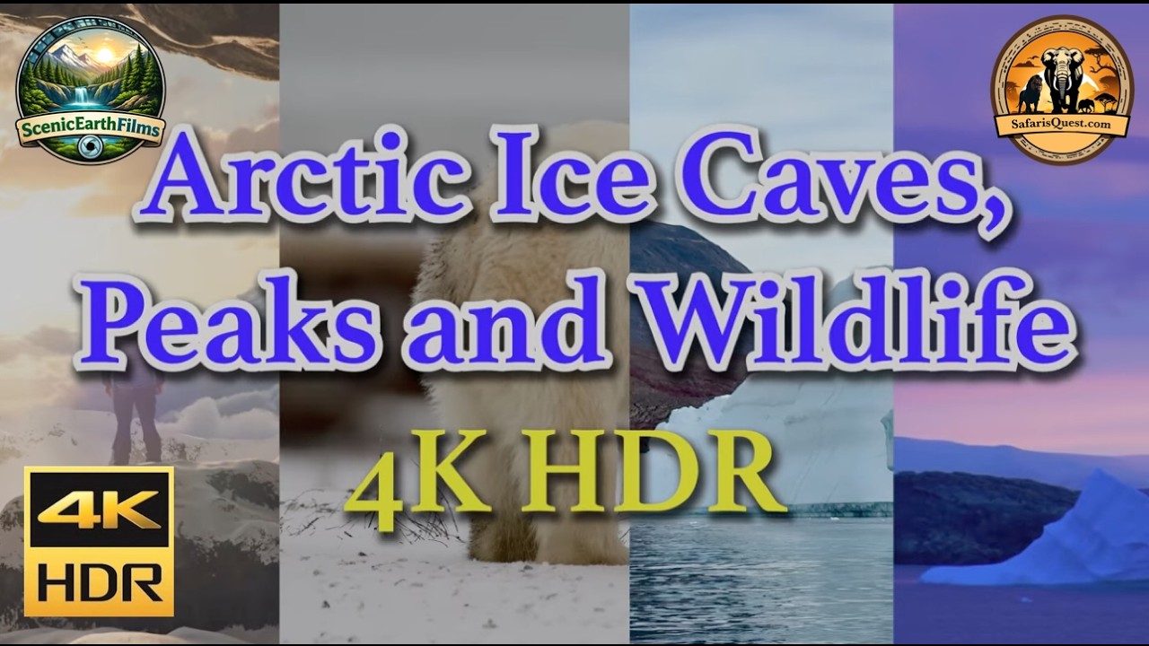 Arctic Ice Caves, Peaks and Wildlife 4K HDR - Frozen Wonders of the Arctic