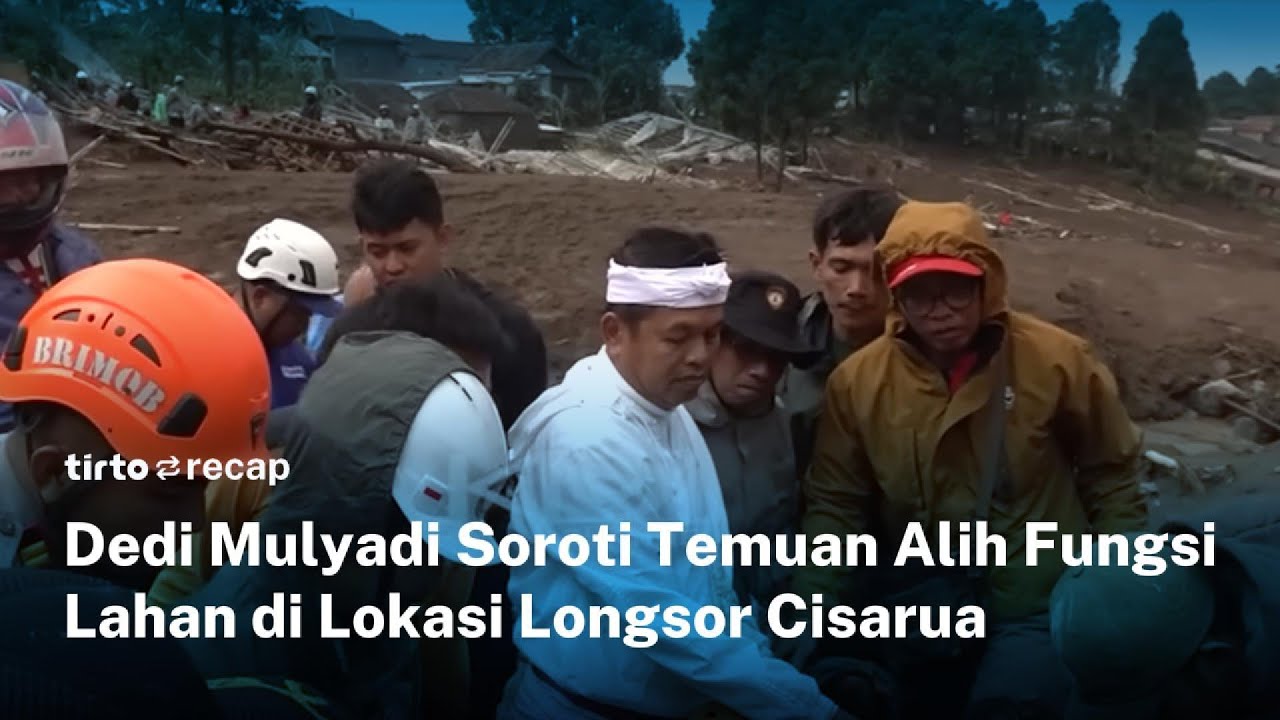 Dedi Mulyadi Ungkap Alih Fungsi Lahan di Lokasi Longsor Cisarua hingga Turun Langsung Bantu Evakuasi