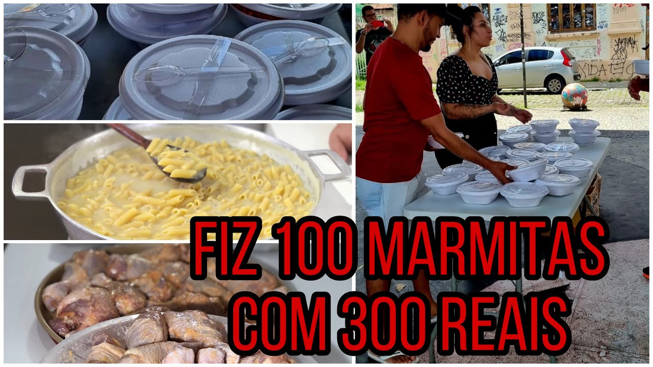 FIZ 100 MARMITAS PARA MORADORES DE RUA ALMOÇO SOLIDÁRIO - 1 (JANEIRO)