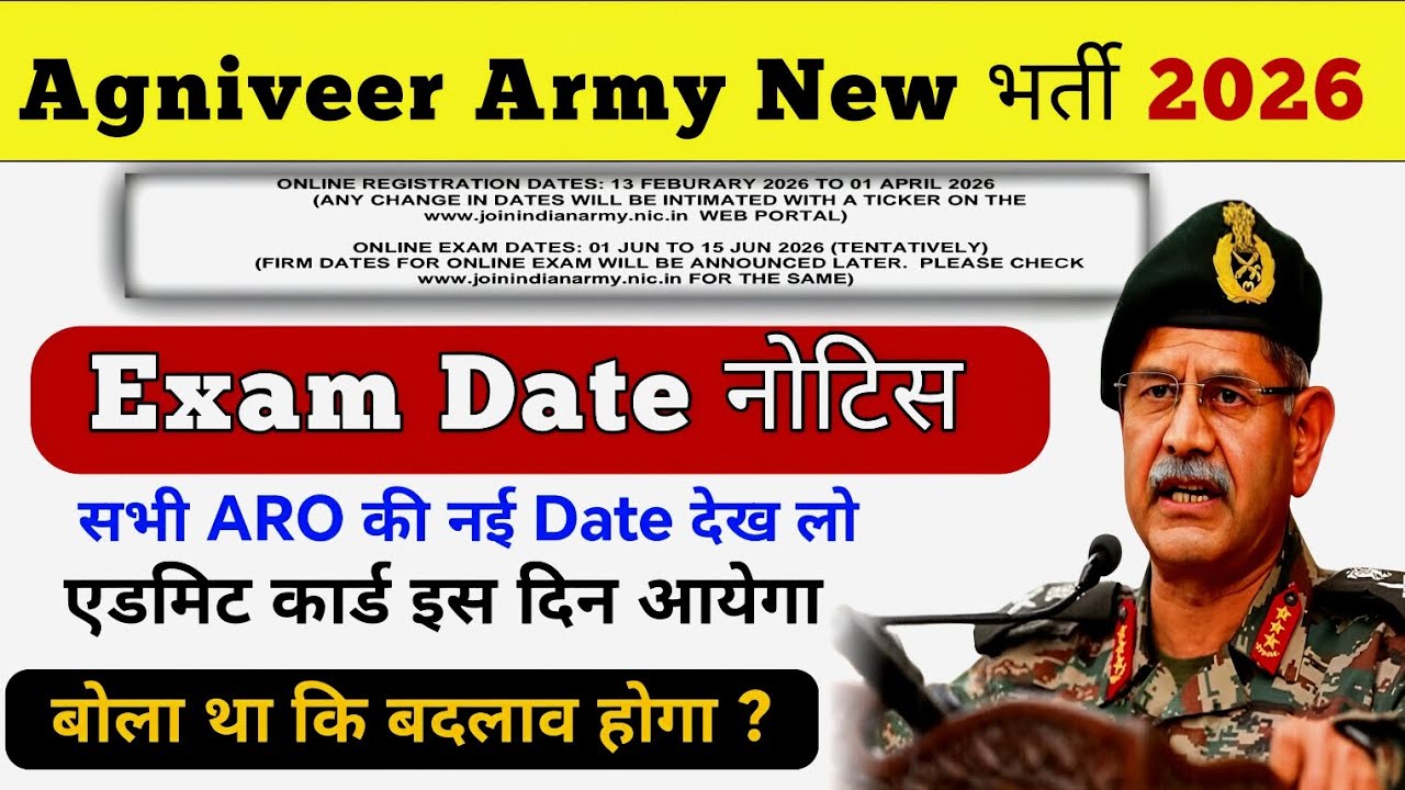 Agniveer official exam date 2026 | Agniveer new vacancy 2026 | Agniveer online Apply kaise kare