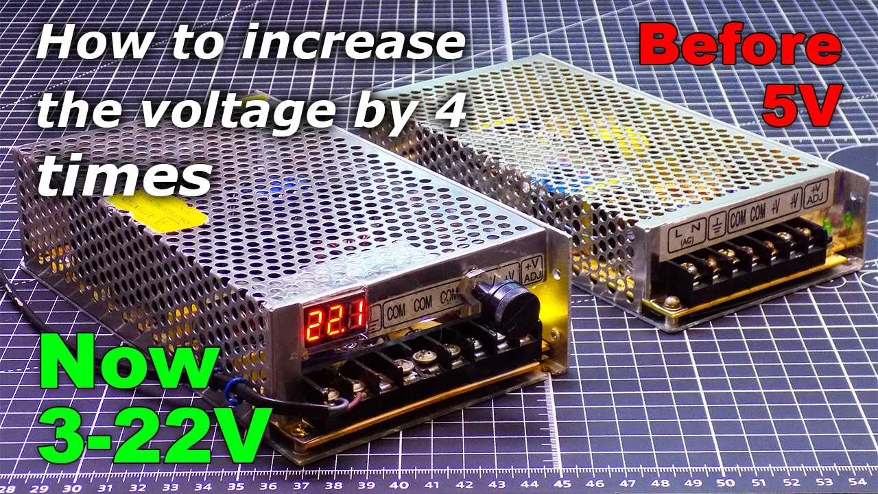 How to increase or decrease the voltage of the power supply\Overclocking the power supply