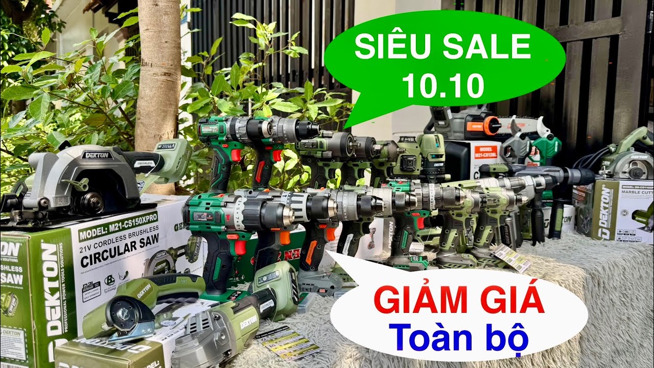 🔴Siêu Sale 10.10 GÌ CŨNG CÓ👉Tất cả 99% máy Dekton mẫu mới nhất SALE HẾT👉Máy khoan, vít, mài, bulong
