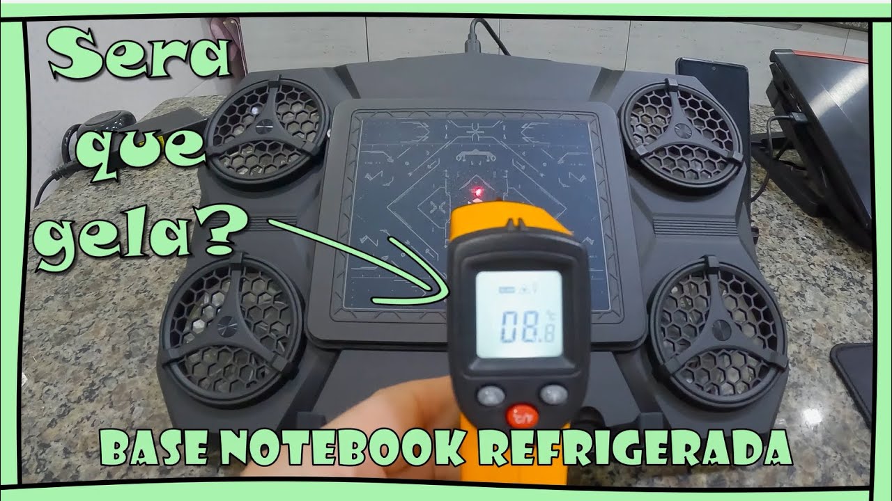 UNBOXING E TESTE BASE REFRIGERADA PARA NOTEBOOK