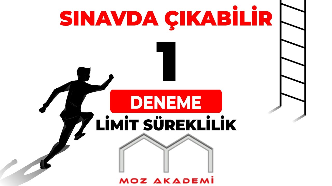 SINAVDA ÇIKABİLİR! LİMİT-SÜREKLİLİK DENEMESİ (5 SORU)  pdf açıklamada..