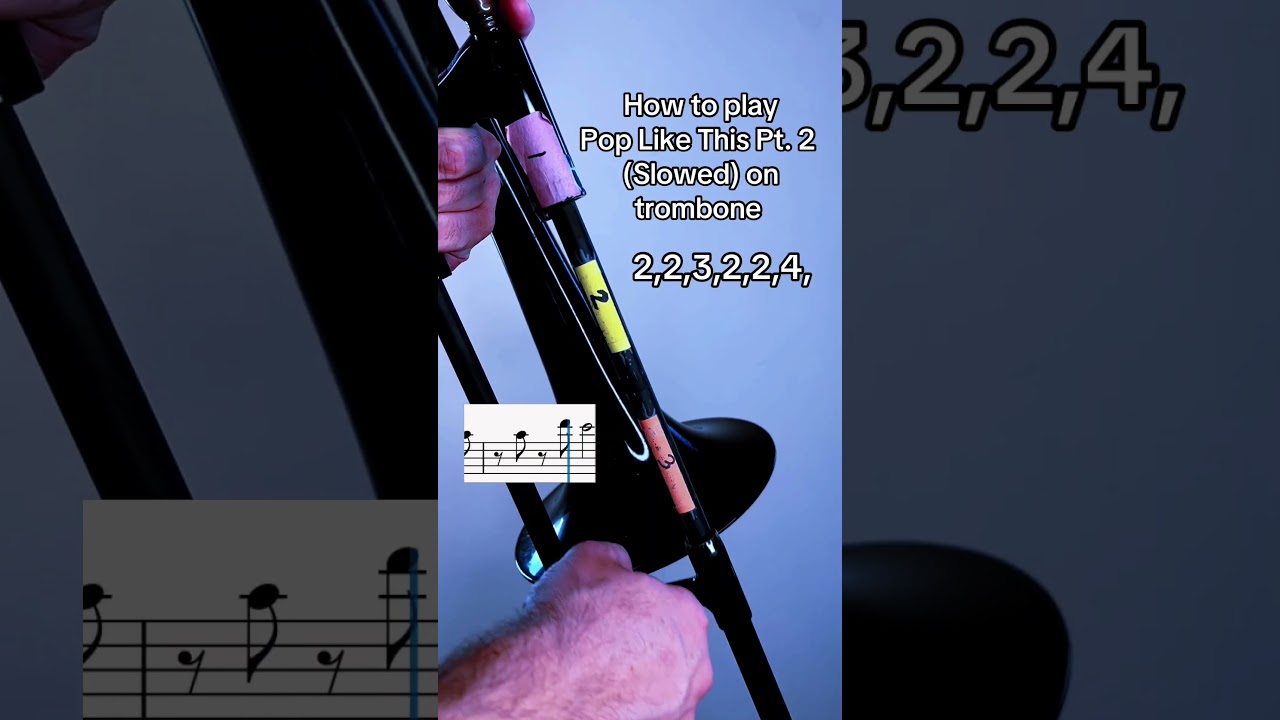 Pop like this trombone tutorial #trombone #musictutorial