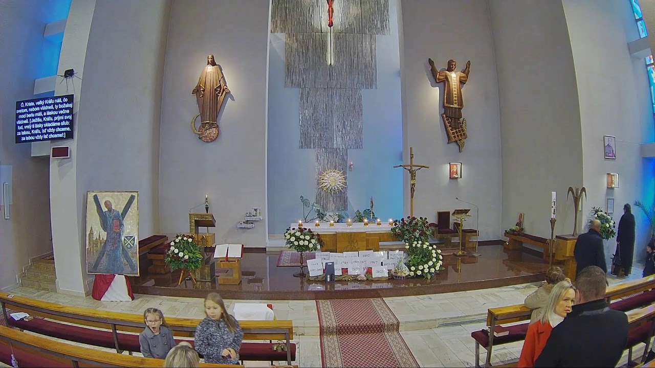 🎥 NAŽIVO:  Sv. omša z rímskokatolíckeho kostola sv. Vavrinca zo Sobraniec