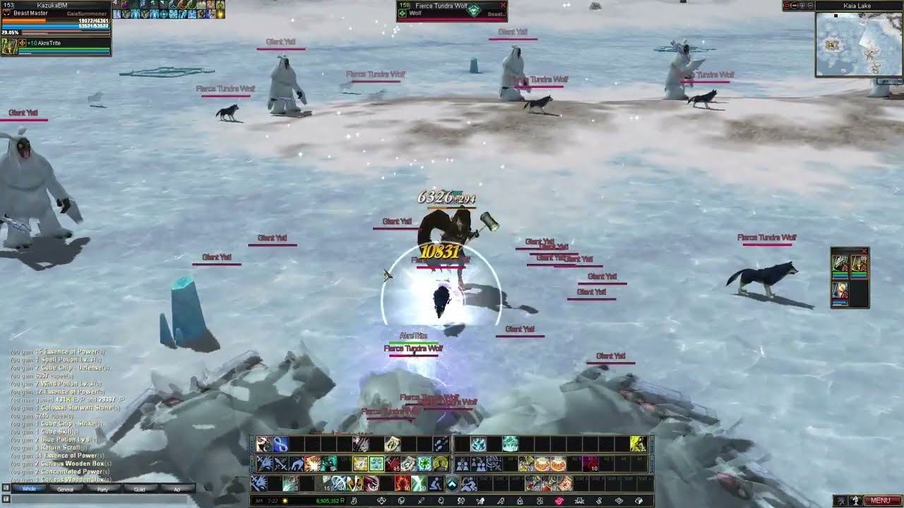 Rappelz Official , Lv 153 BM , Kaia Lake Farming and buying a WP Finally