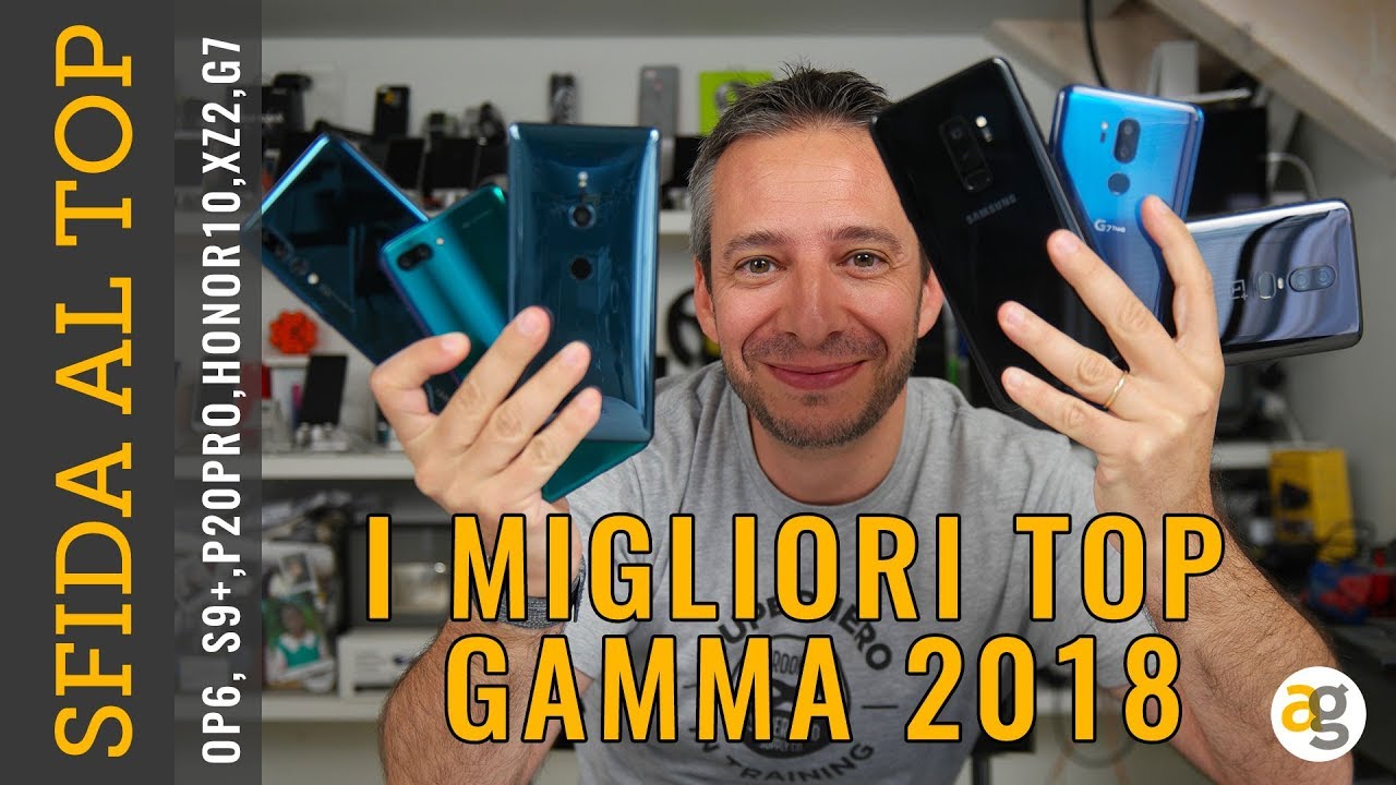 CONFRONTO TRA OnePlus 6, S9 plus, Sony XZ2, LG G7, P20 pro, Honor 10