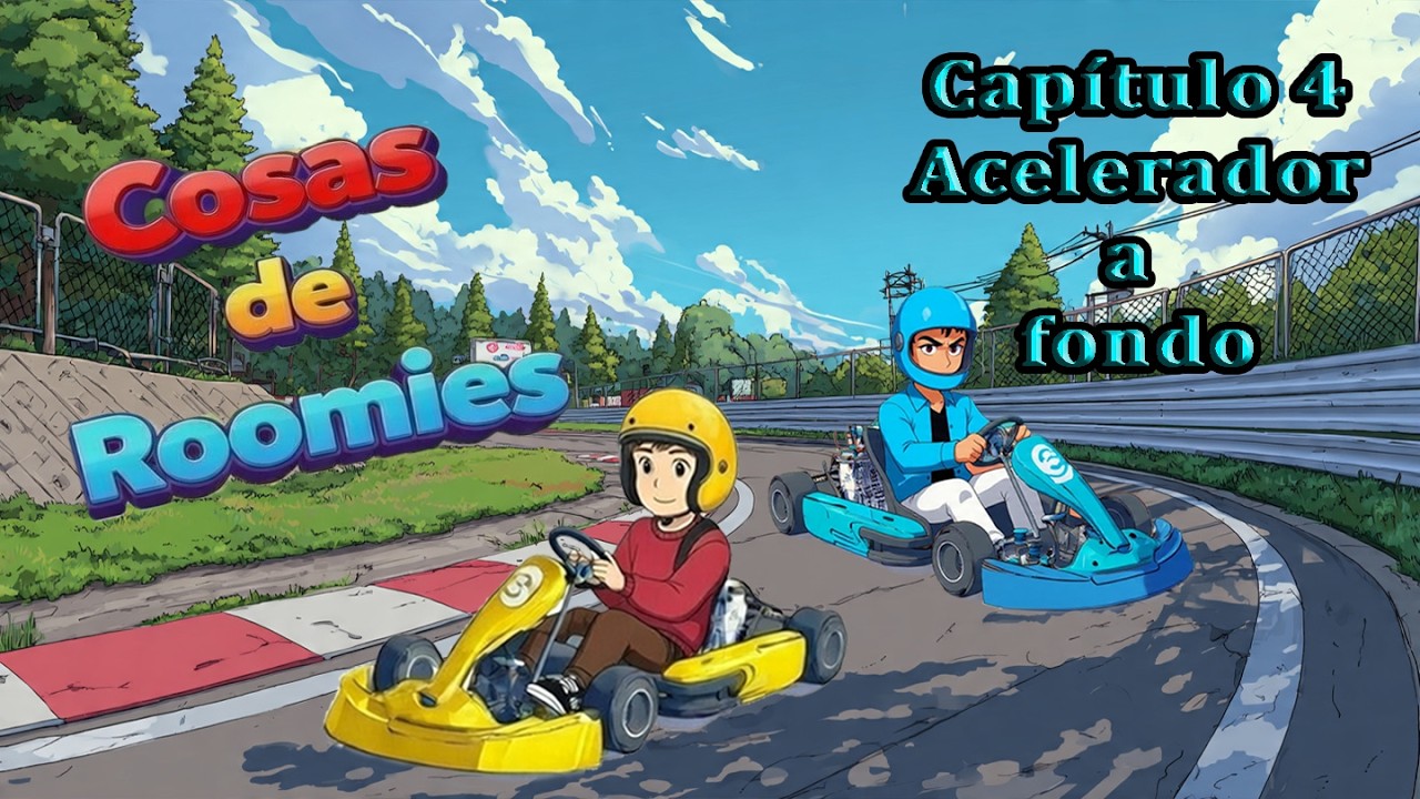 Cosas de Roomies. Capitulo 4: Acelerador a fondo. (Carrera completa.)