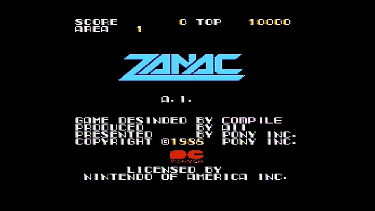 Zanac (NES) - Full Run ALL Clear (No Deaths/No Miss)
