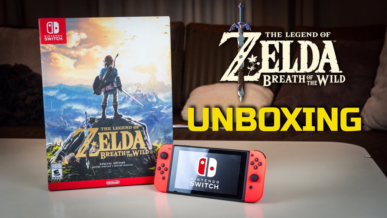 Zelda Breath of the Wild Special Edition Unboxing