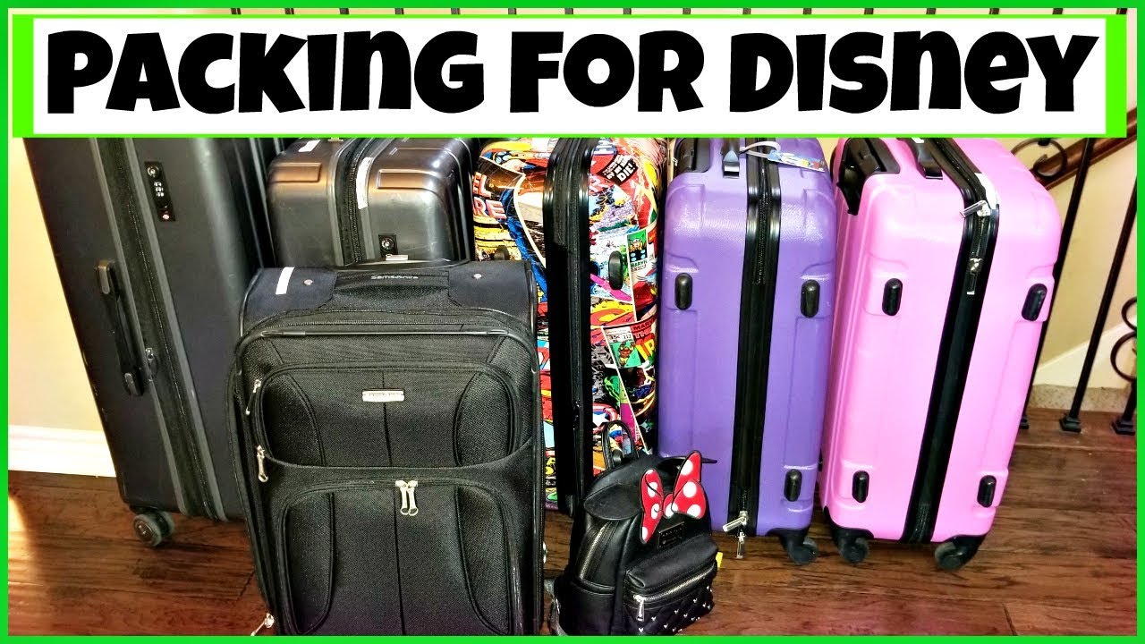 How To Pack a Family of Five for Walt Disney World!!