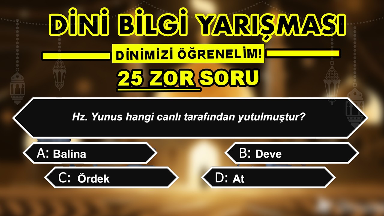 Bu Dini Sorular Herkesi Zorluyor! En Kapsamlı İslam Bilgisi Yarışmasına Hazır mısın?
