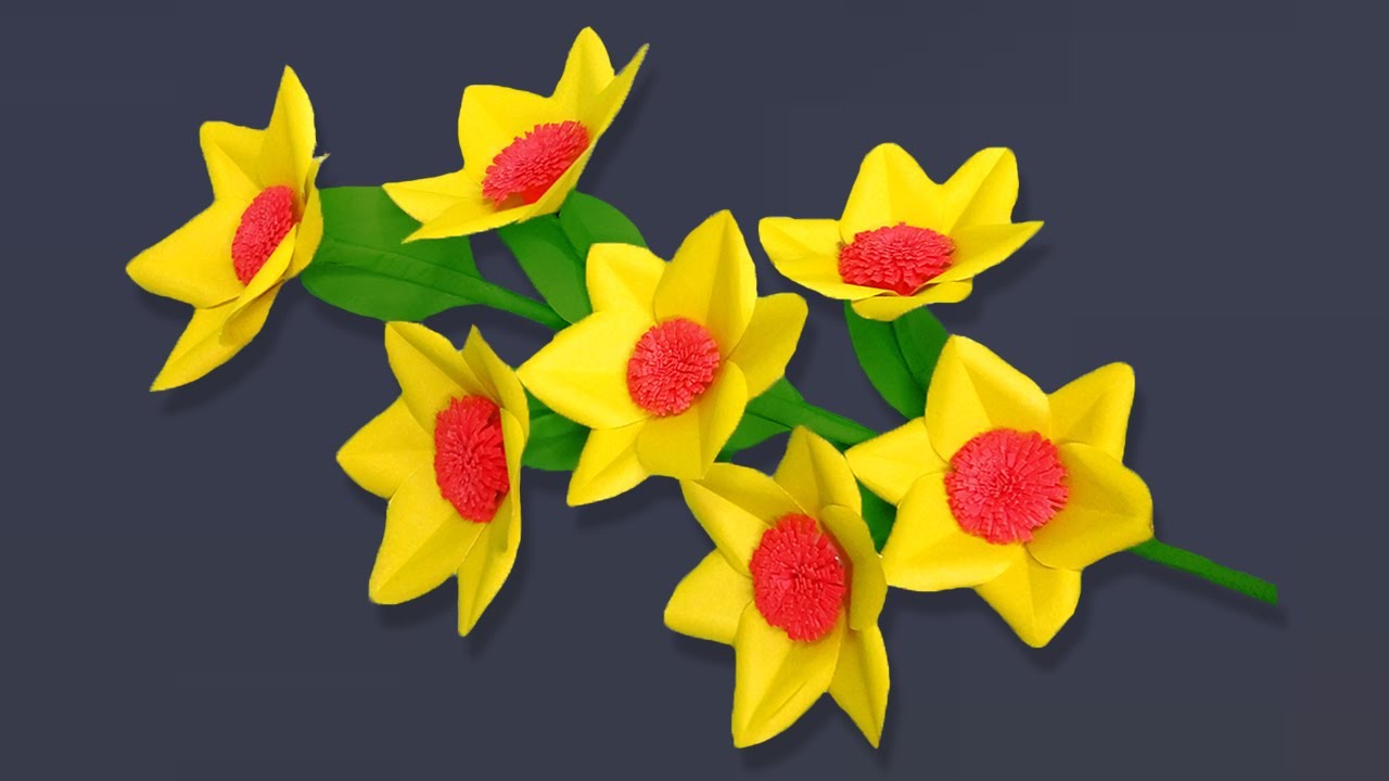 Handmade Flower - Make Easy and Beautiful Paper Flowers - DIY Paper Craft - Home Decor