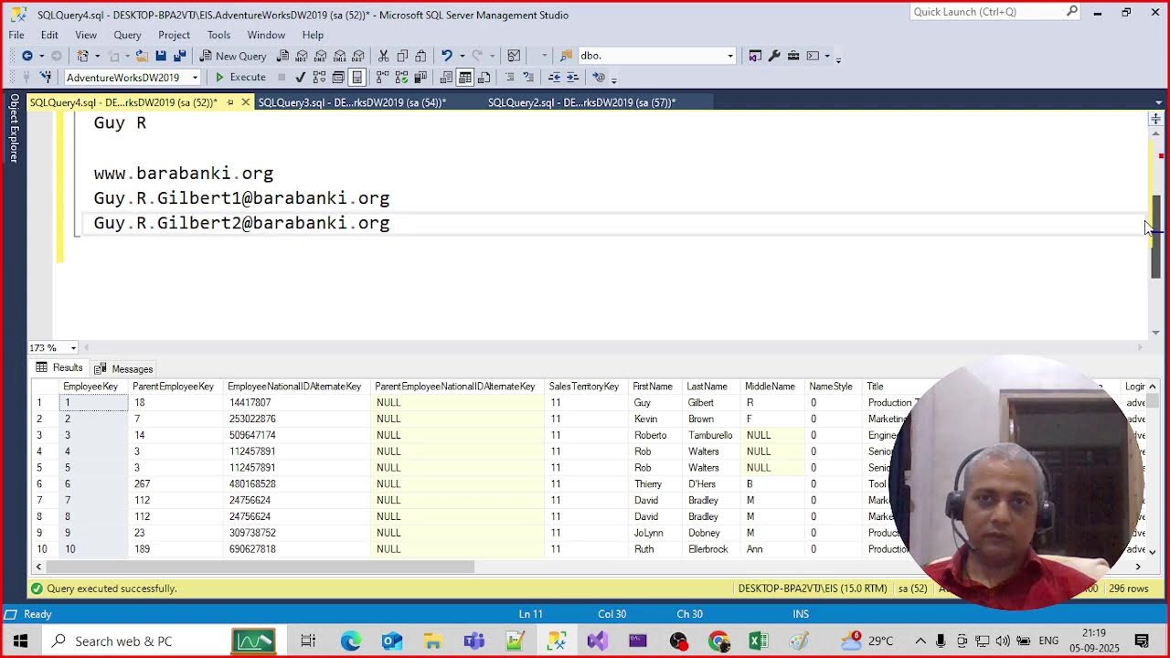 Problem Solving Session in MSSQL