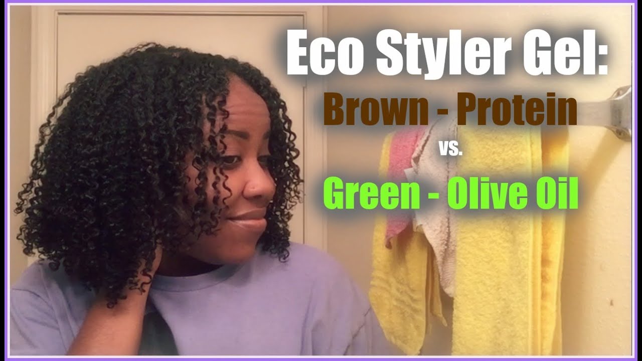 Eco Styler Gel Wash and Go on Natural Hair: Protein vs. Olive Oil