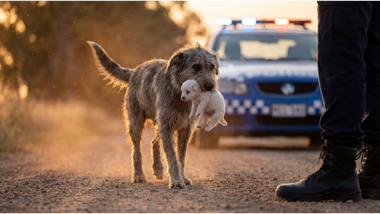 This Stray Dog Refused to Leave My Lost Puppy...