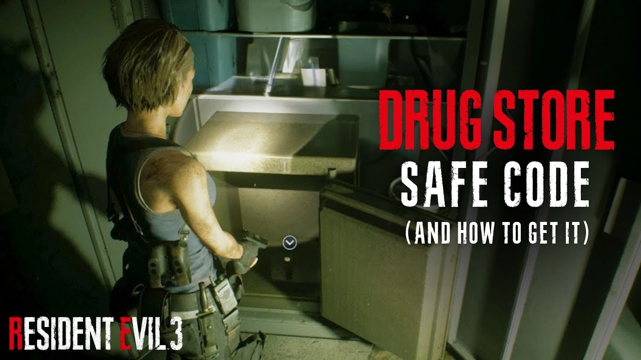 RESIDENT EVIL 3 REMAKE - How to Open the Drugstore Safe [Aqua Cure Safe Code]