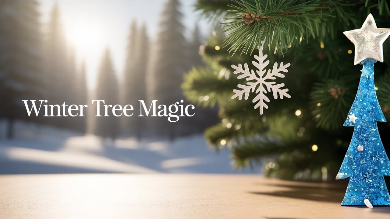 I Created Winter Tree Magic with Glass - Part 2 - O Christmas Tree collaboration ​