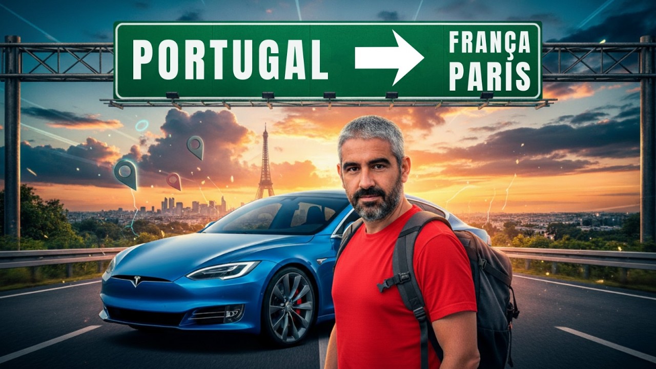 De Portugal a Paris, de carro a pilhas⚡- Tesla Model S