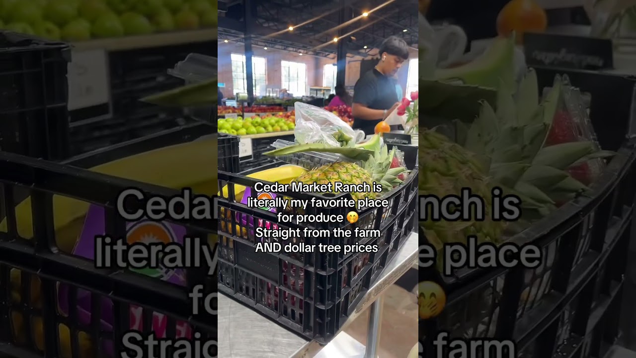 Cheap produce and straight from the farm check out Cedar Market Ranch in Dallas 🍒🥑🍑 