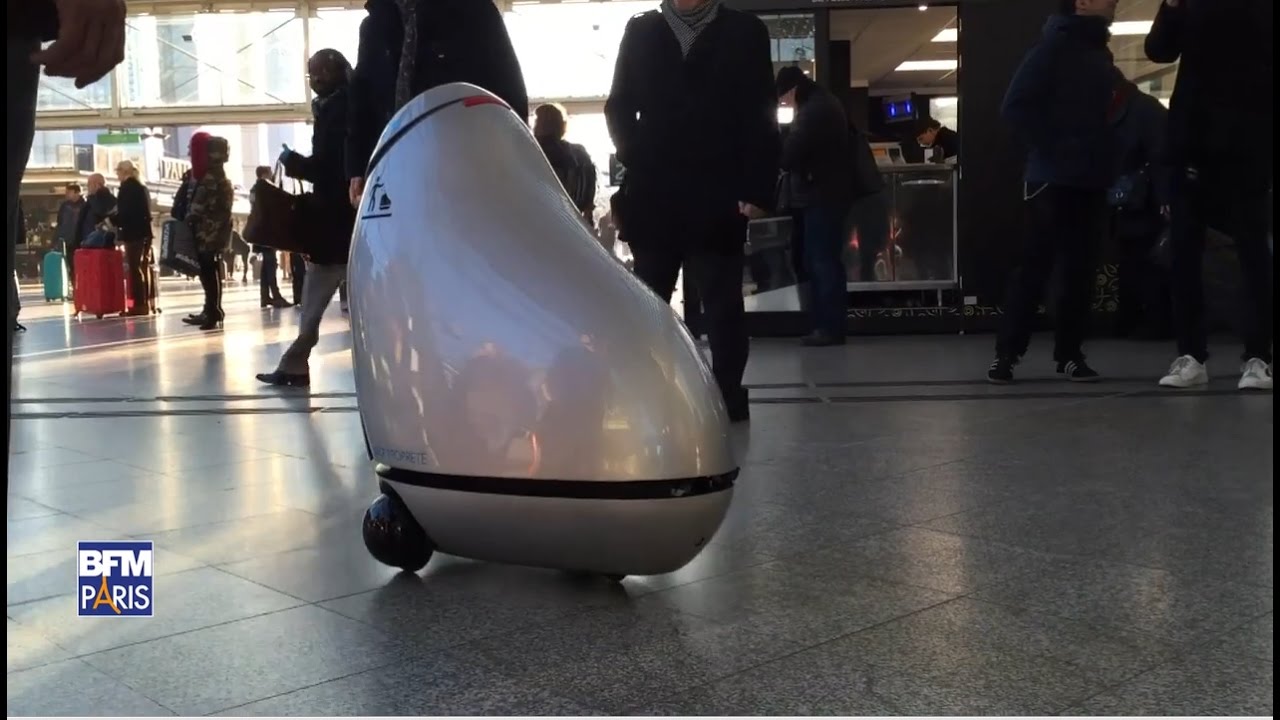 Découvrez Baryl le robot poubelle testé par la SNCF à Paris