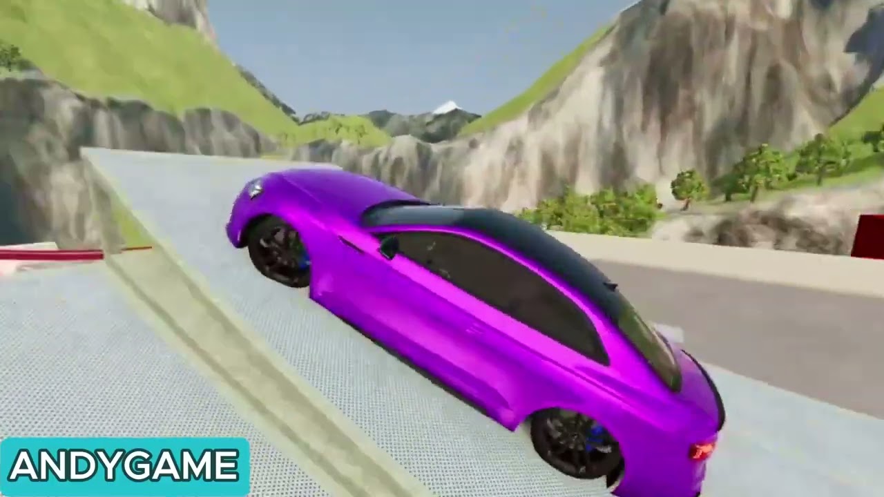 High Speed Car Jumping In Pools #326 #beamngdrive #automobile