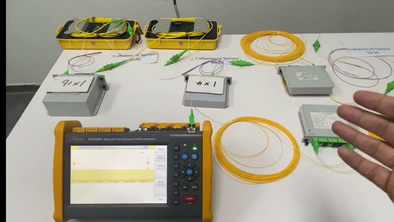 FHO5000 OTDR Unbalanced Splitter Testing