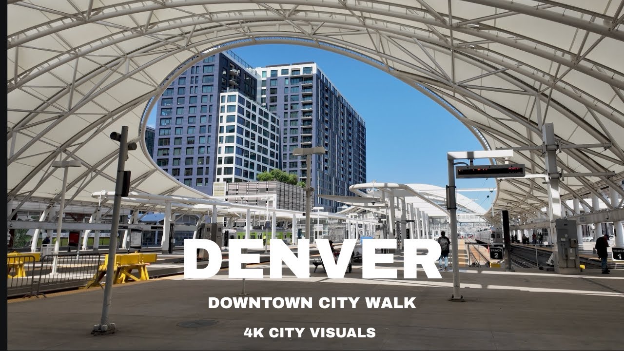 Denver Colorado 4K Walking Tour | Downtown, LoDo, Union Station & Golden Triangle #walkingtour