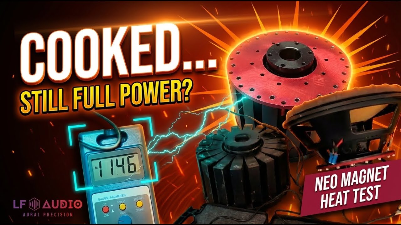 Does a neodymium radial subwoofer lose motor force after being heated to the point of cooking a coil