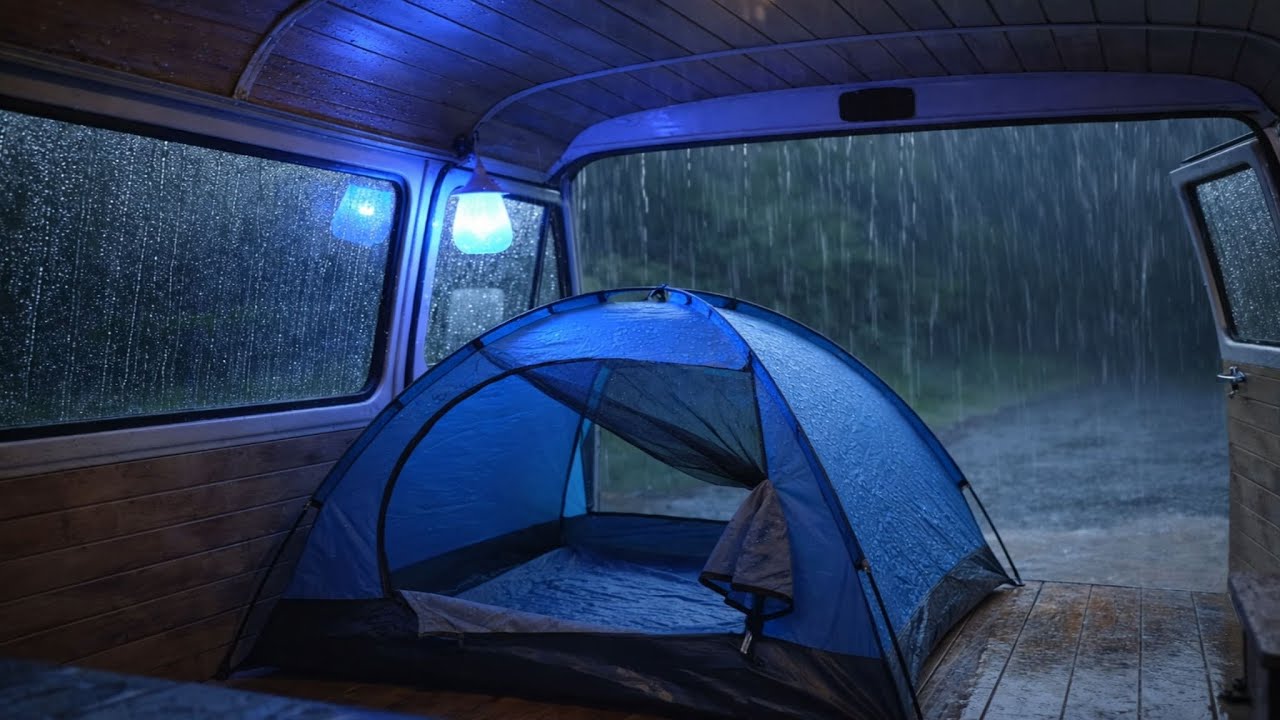 Relaxing Rain Sounds Inside a Car | Cozy Night Ambience ASMR