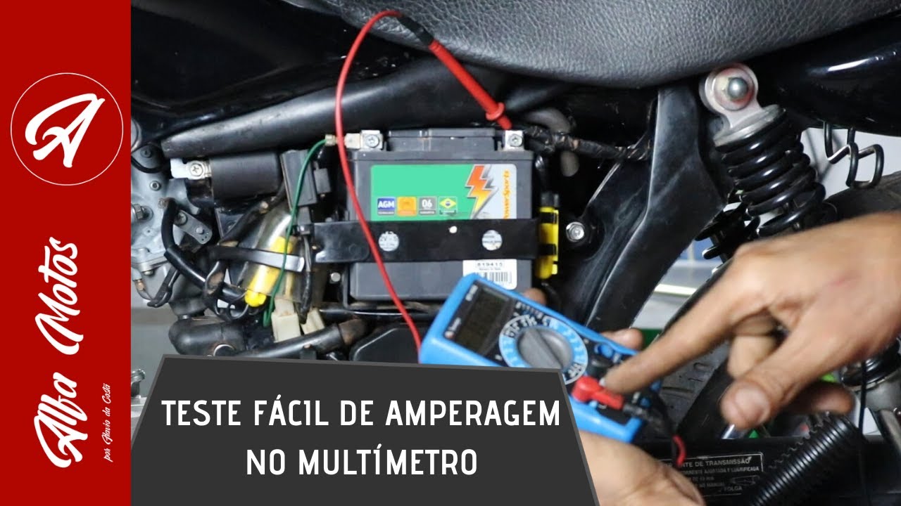 COMO TESTAR A AMPERAGEM CONSUMIDA DA BATERIA