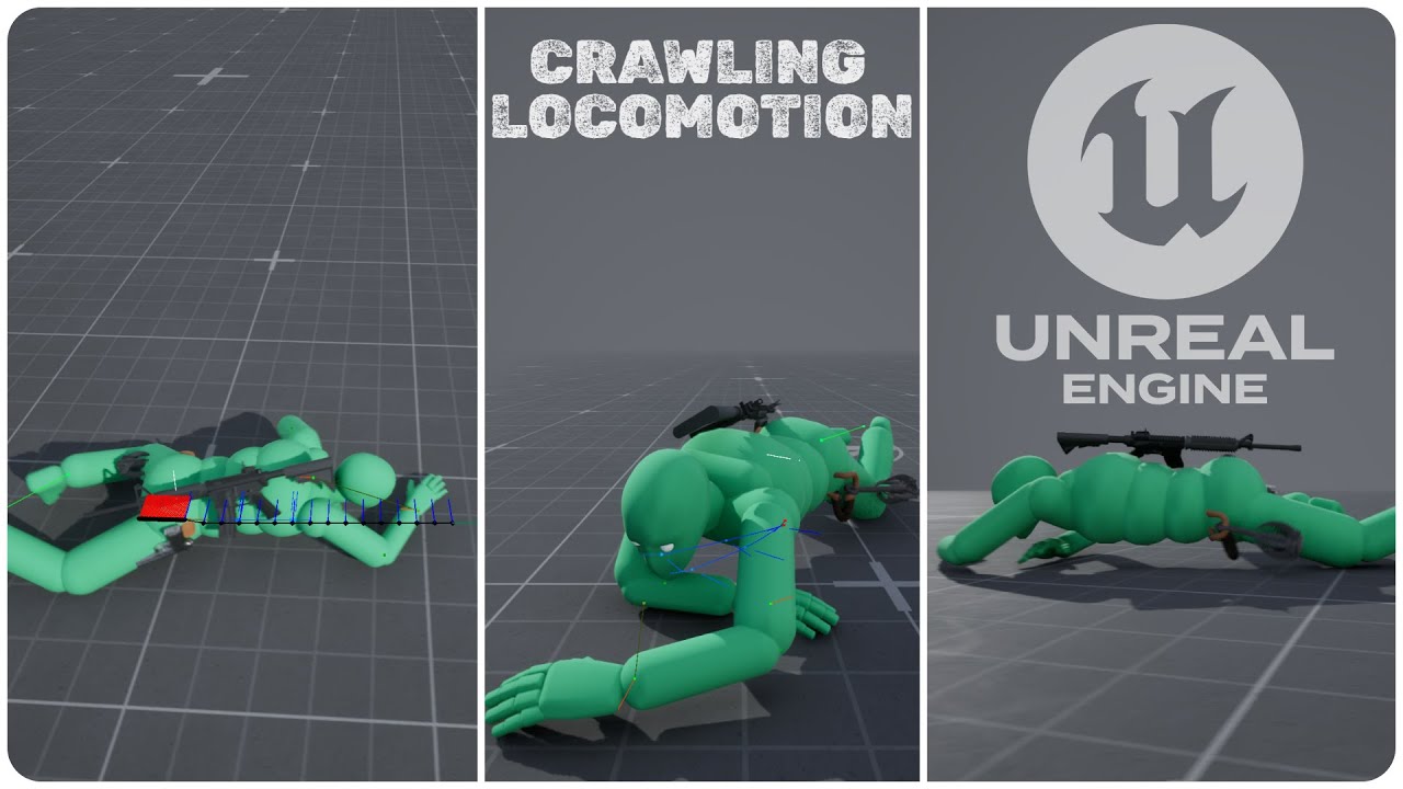 UE5.5 - Crawling System Based On Motion Matching | Demo 01 | Unreal Engine 5